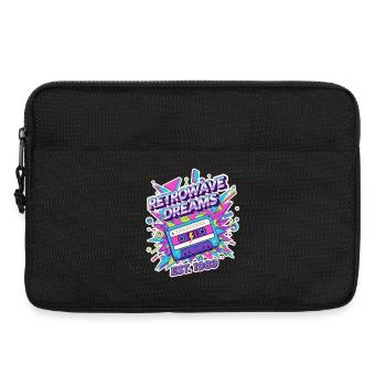 Retrowave Dreams – 80s Kassette Vintage Design - Laptoptasche 13" - Schwarz - Vorne