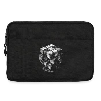 Brick Cube Geometry - Laptop bag 13" - black - Front