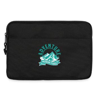 Adventure Modern Peaks – Mountains Outdoor Design - Laptop bag 13" - black - Front
