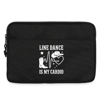 Style cardio en ligne - Sacoche pour ordinateur portable 13 pouces - noir - Devant