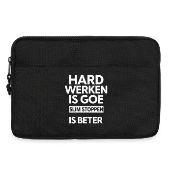 HARTE ARBEIT IST GUT.  KLUGES ANHALTEN IST BESSER. - Laptoptasche 13" - Schwarz - Vorne