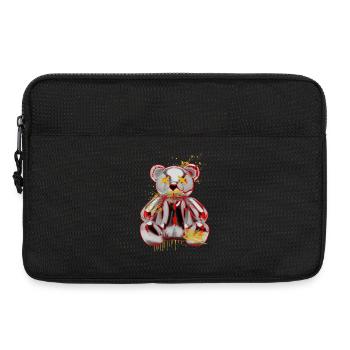 Graffiti Teddy Punk Art Design - Laptop bag 13" - black - Front