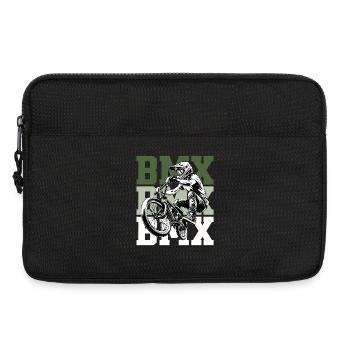 BMX Rider Design – Street & Dirt Bike Style - Laptoptasche 13" - Schwarz - Vorne