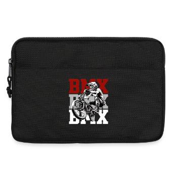 Conception des actions de saut BMX Rider - Sacoche pour ordinateur portable 13 pouces - noir - Devant