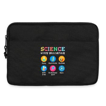 La science suscite la curiosité - Sacoche pour ordinateur portable 13 pouces - noir - Devant