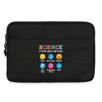 La science suscite la curiosité - Sacoche pour ordinateur portable 13 pouces - noir - Devant