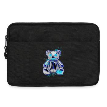 Ours en peluche néon Grifffiti Drop - Sacoche pour ordinateur portable 13 pouces - noir - Devant