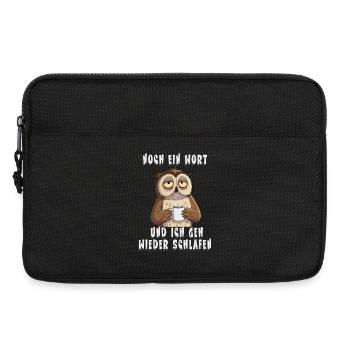 One more word, and I'll go back to sleep - Laptop bag 13" - black - Front