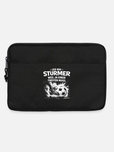 I'm a striker – because someone has to score - Laptop bag 13" - black