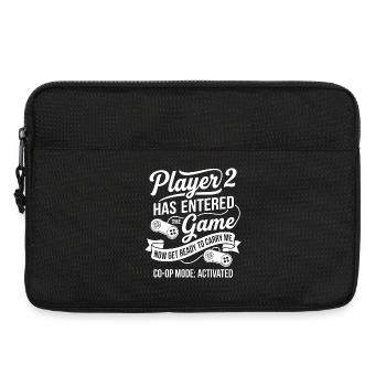 Spieler 2 ist ins Spiel eingetreten - Laptoptasche 13" - Schwarz - Vorne