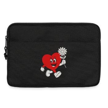 Héros du cœur avec Daisy - Sacoche pour ordinateur portable 13 pouces - noir - Devant