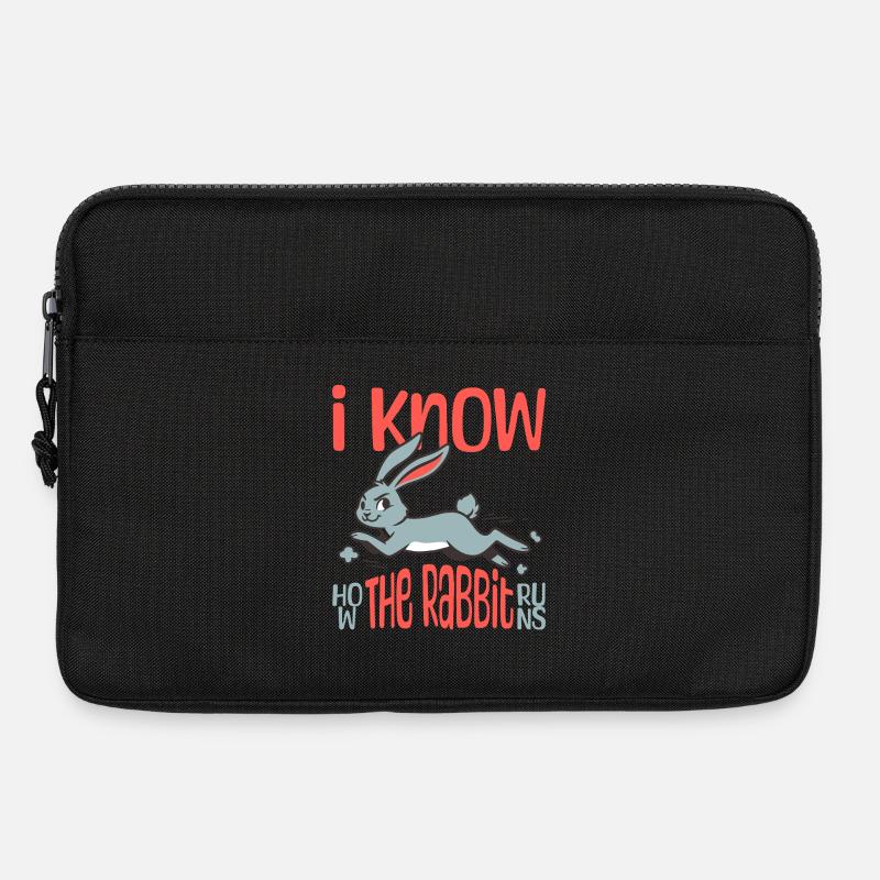 I Know How The Rabbit Runs Denglish - Laptoptasche 13" - Schwarz