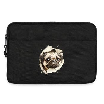Mops - Laptoptasche 13" - Schwarz - Vorne