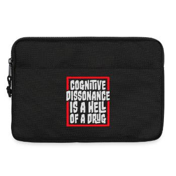 La dissonance cognitive est un sacré dicton. - Sacoche pour ordinateur portable 13 pouces - noir - Devant