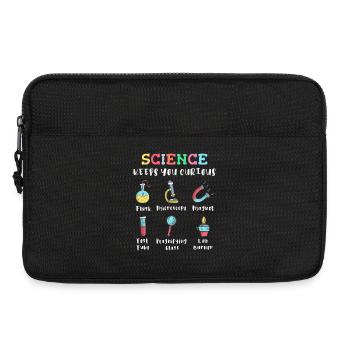 La science suscite la curiosité - Sacoche pour ordinateur portable 13 pouces - noir - Devant