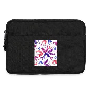 Portrait du cycle de pensée répétitive - Sacoche pour ordinateur portable 13 pouces - noir - Devant