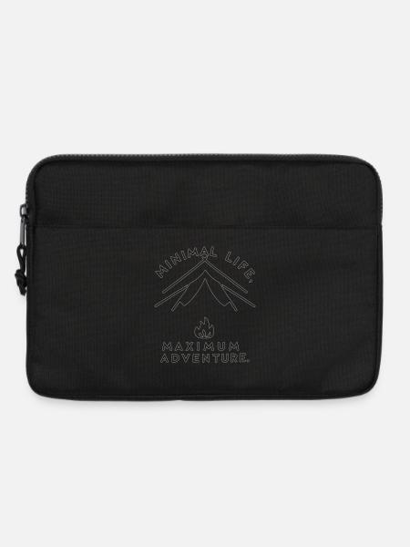 Minimallinien: Maximales Abenteuer - Laptoptasche 13" - Schwarz