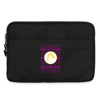 Occupez-vous de vos affaires – Minimal sarcastique de design - Sacoche pour ordinateur portable 13 pouces - noir - Devant