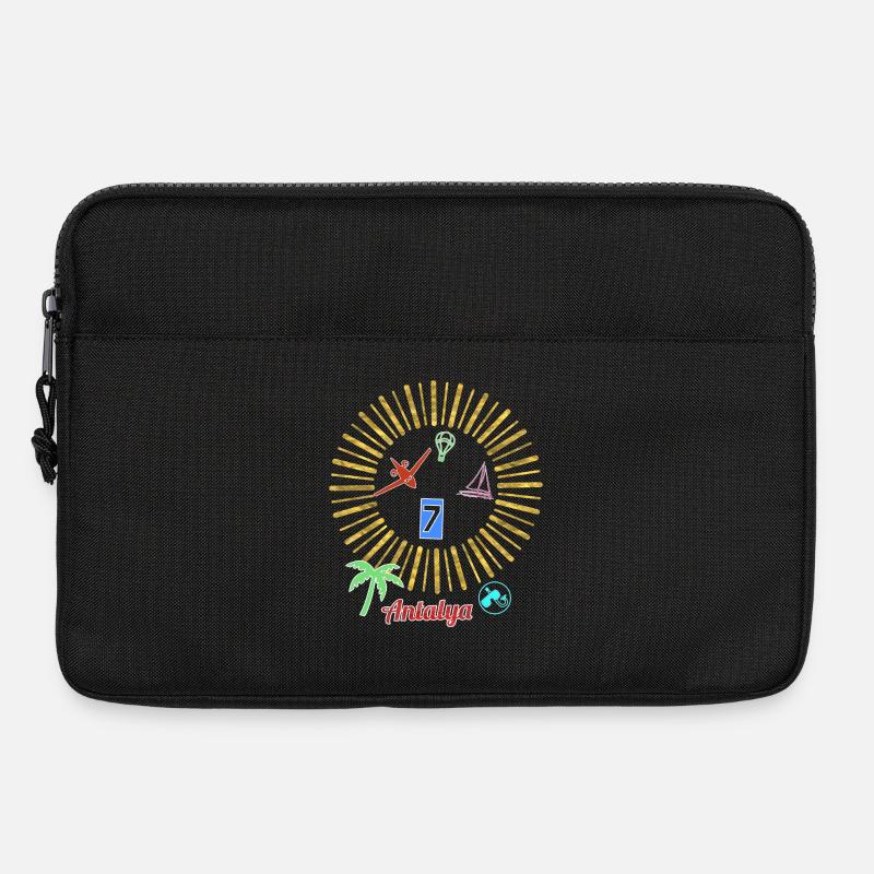 Antalya Beach Magic Circle - Laptop bag 13" - black