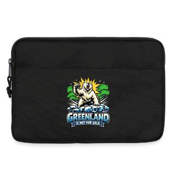 Le Groenland n’est pas à vendre. Cadeau politique drôle. - Sacoche pour ordinateur portable 13 pouces - noir - Devant