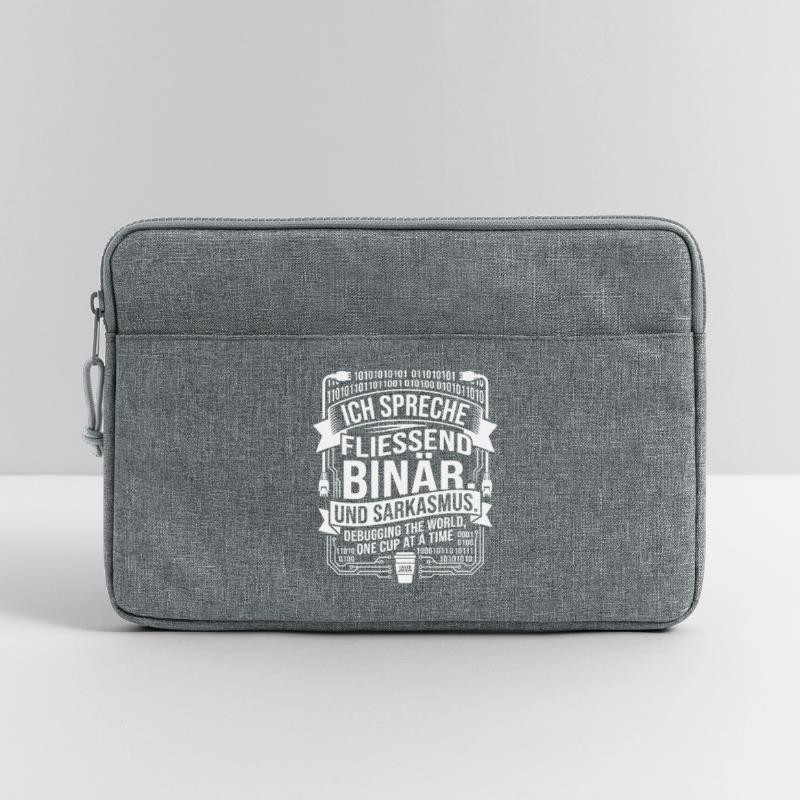 Coding Binary Coffee Sarcasm Laptop bag 13"
