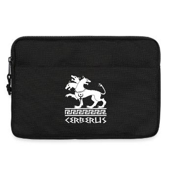Chien Cerbère blanc - Sacoche pour ordinateur portable 13 pouces - noir - Devant