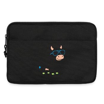 Lunettes de soleil Cool Cow Vector abstrait - Sacoche pour ordinateur portable 13 pouces - noir - Devant