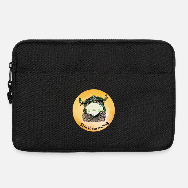 Noch winterschlafreichender Gnom – Gartenfrühling schläfrig - Laptoptasche 13" - Schwarz