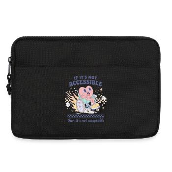 Accessibility is not an option, but a must - Laptop bag 13" - black - Front