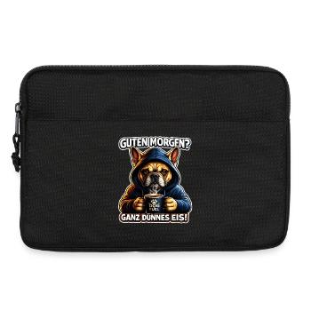  Guten Morgen Ganz dünnes Eis  - Laptoptasche 13" - Schwarz - Vorne