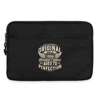 Original 1986 Jahrgang 40. Geburtstag Geschenk - Laptoptasche 13" - Schwarz - Vorne