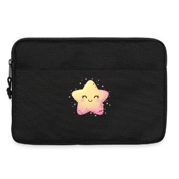 Étoile pastel Kawaii Sparkle - Sacoche pour ordinateur portable 13 pouces - noir - Devant