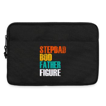 Stepdad Bod Father Figure Gradient - Laptop bag 13" - black - Front