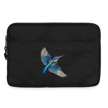 Kingfisher in flight - Laptop bag 13" - black - Front