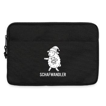 Erkenne die Zeichen Giraffe Mittelfinger lustig - Laptoptasche 13" - Schwarz - Vorne