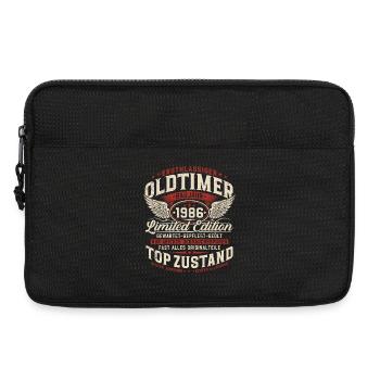 Cadeau rétro pour le 40e anniversaire de la voiture vintage 1986 - Sacoche pour ordinateur portable 13 pouces - noir - Devant
