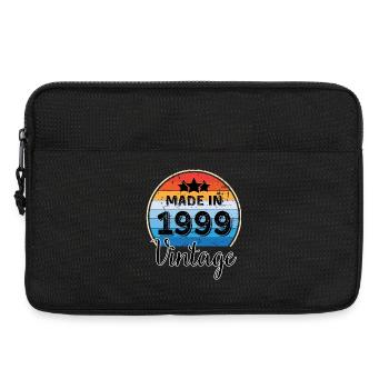 Anniversaire Vintage Année de Naissance 1999 - Sacoche pour ordinateur portable 13 pouces - noir - Devant