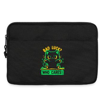 Bad Luck Who Care's - Laptoptasche 13" - Schwarz - Vorne