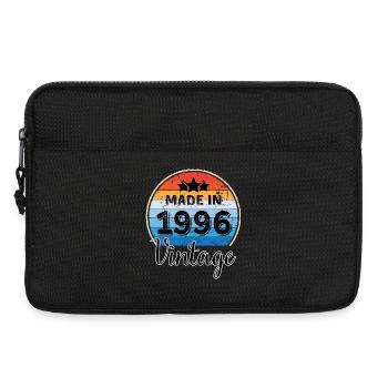 Made in 1996 Vintage Birthday - Laptop bag 13" - black - Front
