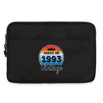 Made in 1993 Vintage Birthday - Laptop bag 13" - black - Front