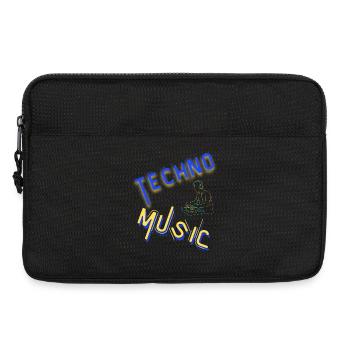 Techno Underground Club Logo - Laptoptasche 13" - Schwarz - Vorne