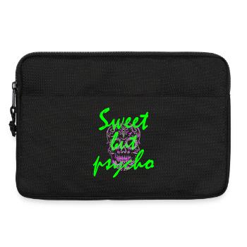 Cute but crazy, funny saying - Laptop bag 13" - black - Front