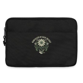Radicalisé par un autocollant de chemise de citation de décence basique - Sacoche pour ordinateur portable 13 pouces - noir - Devant