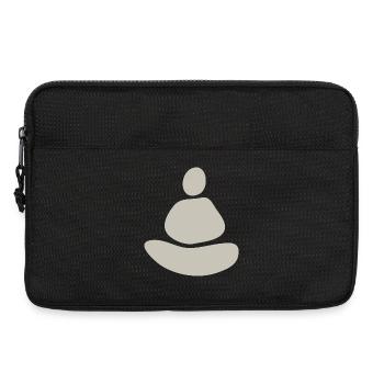 Méditation Zen Minimaliste - Sacoche pour ordinateur portable 13 pouces - noir - Devant