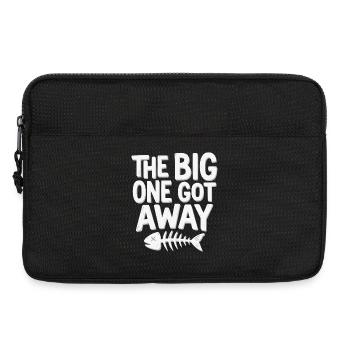 Angler Shirt, The Big One Got Away, Angler Hoodie - Laptoptasche 13" - Schwarz - Vorne