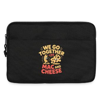 Mac and Cheese Best Friends Couple Design - Laptop bag 13" - black - Front