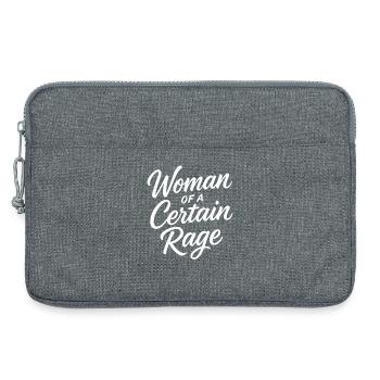 Woman of a Certain Rage Saying for Strong Women - Laptop bag 13" - heather grey - Front