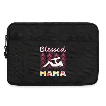 T-shirt fleuri fleuri Grateful Mama pour la fête des mères - Sacoche pour ordinateur portable 13 pouces - noir - Devant