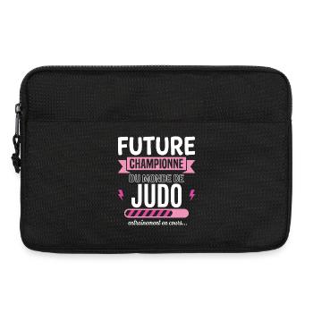 Future Judo Judoka Champion - Laptop bag 13" - black - Front
