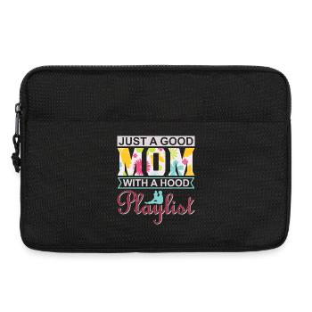 Juste une bonne maman avec une cagoule Chemise de playlist - Sacoche pour ordinateur portable 13 pouces - noir - Devant